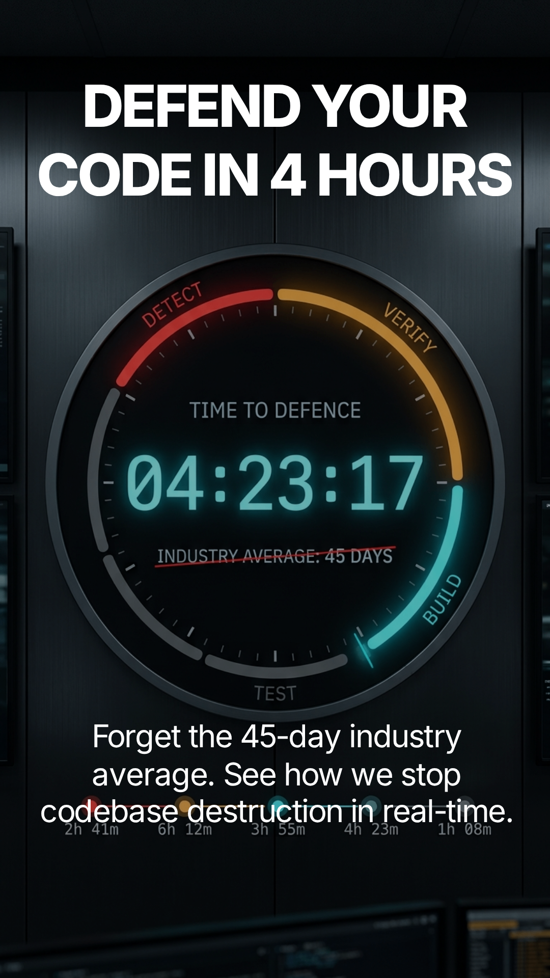 Defend your code in 4 hours — forget the 45-day industry average, real-time defence, Thuban TTD campaign header