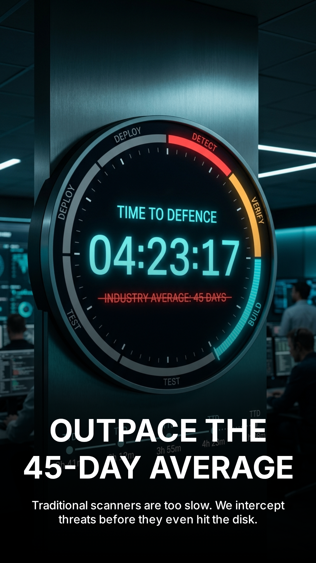 Outpace the 45-day average — traditional scanners are too slow, Thuban intercepts before disk, Thuban TTD campaign header